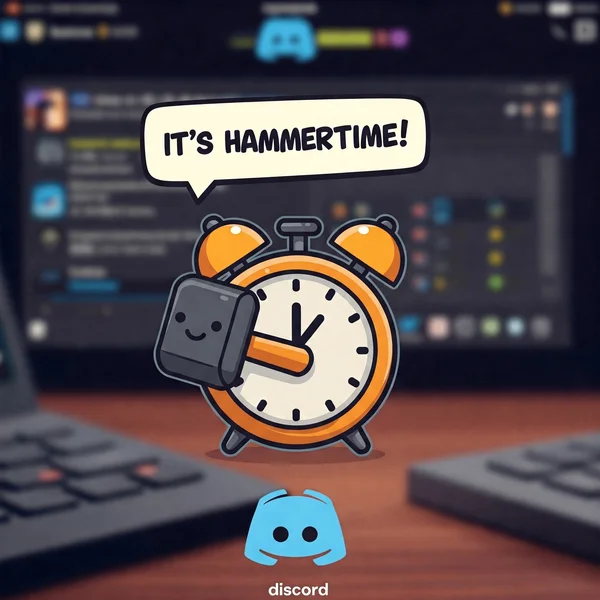 واجهة مُنشئ طابع وقت Discord لـ "Hammertime"