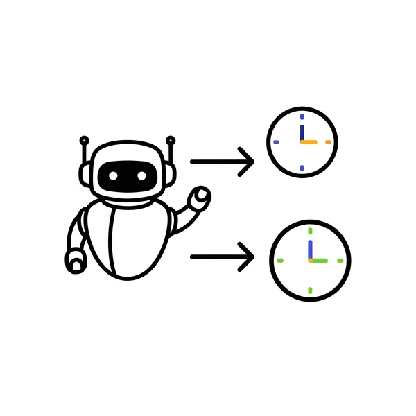 Concept art for a Discord timezone bot with clock symbols
