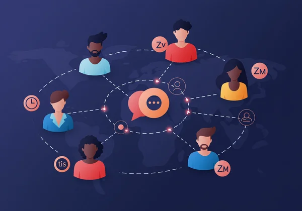 通过 Discord 时间戳进行全球连接的多元化人群。